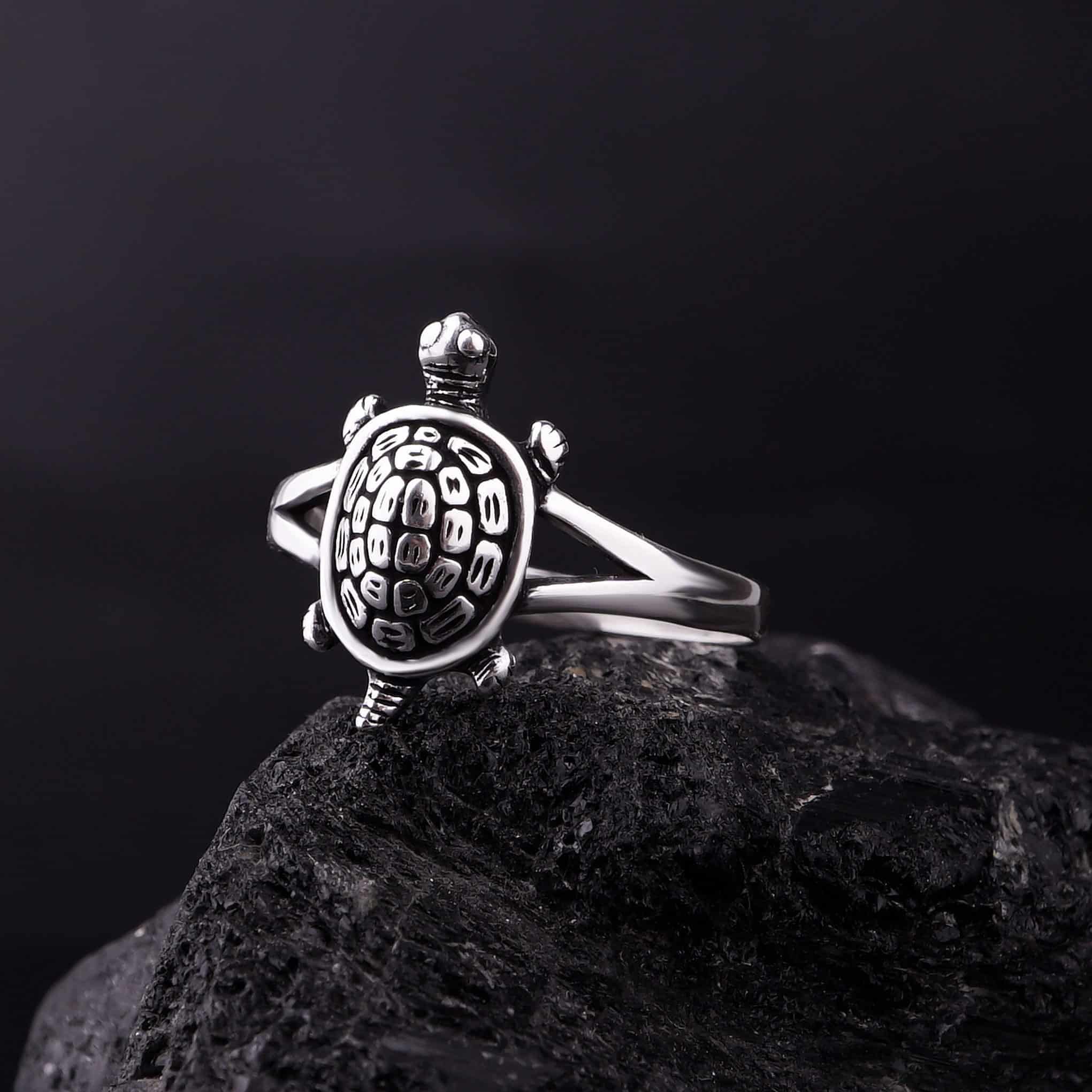 Sterling Silver Honu (Hawaiian Turtle) Ring 8mm – Nakoa