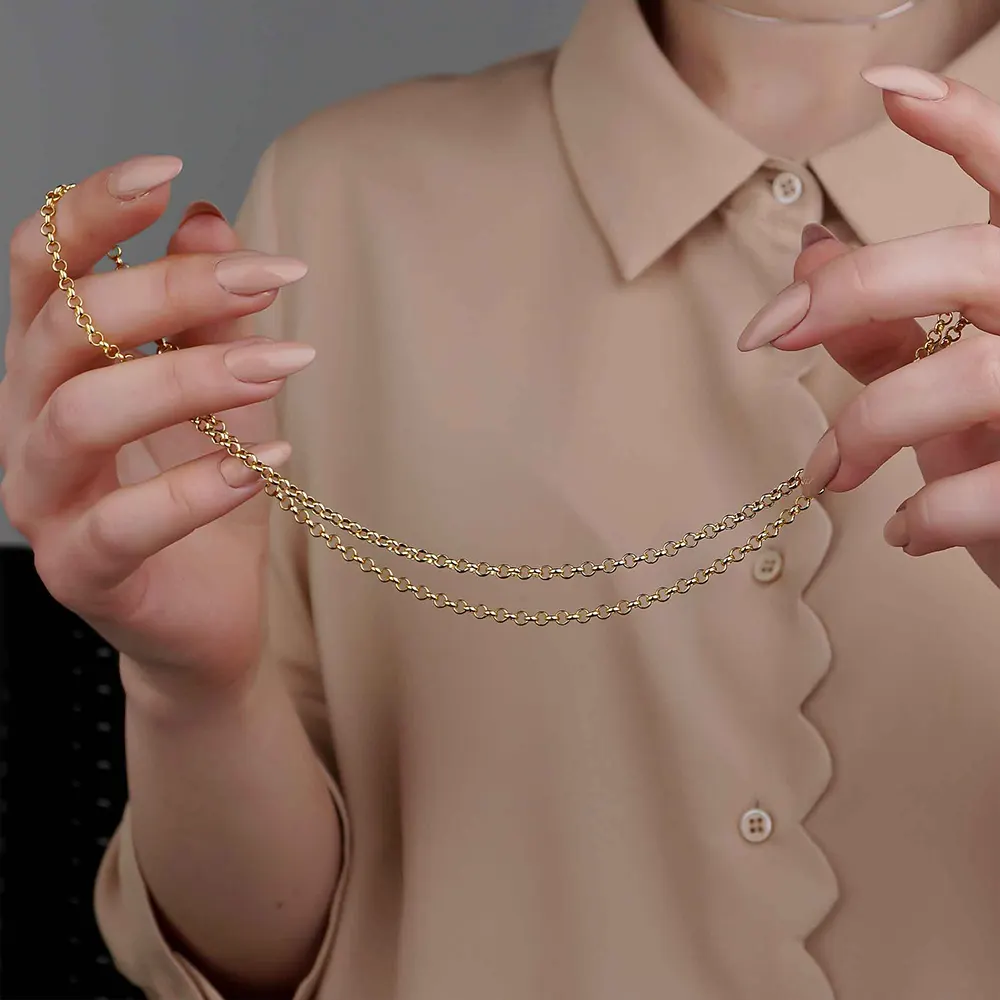 rolo chain gold
